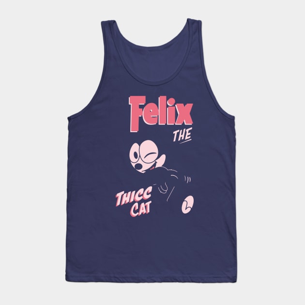 Felix The Thicc Cat Tank Top by Simbada Darurat